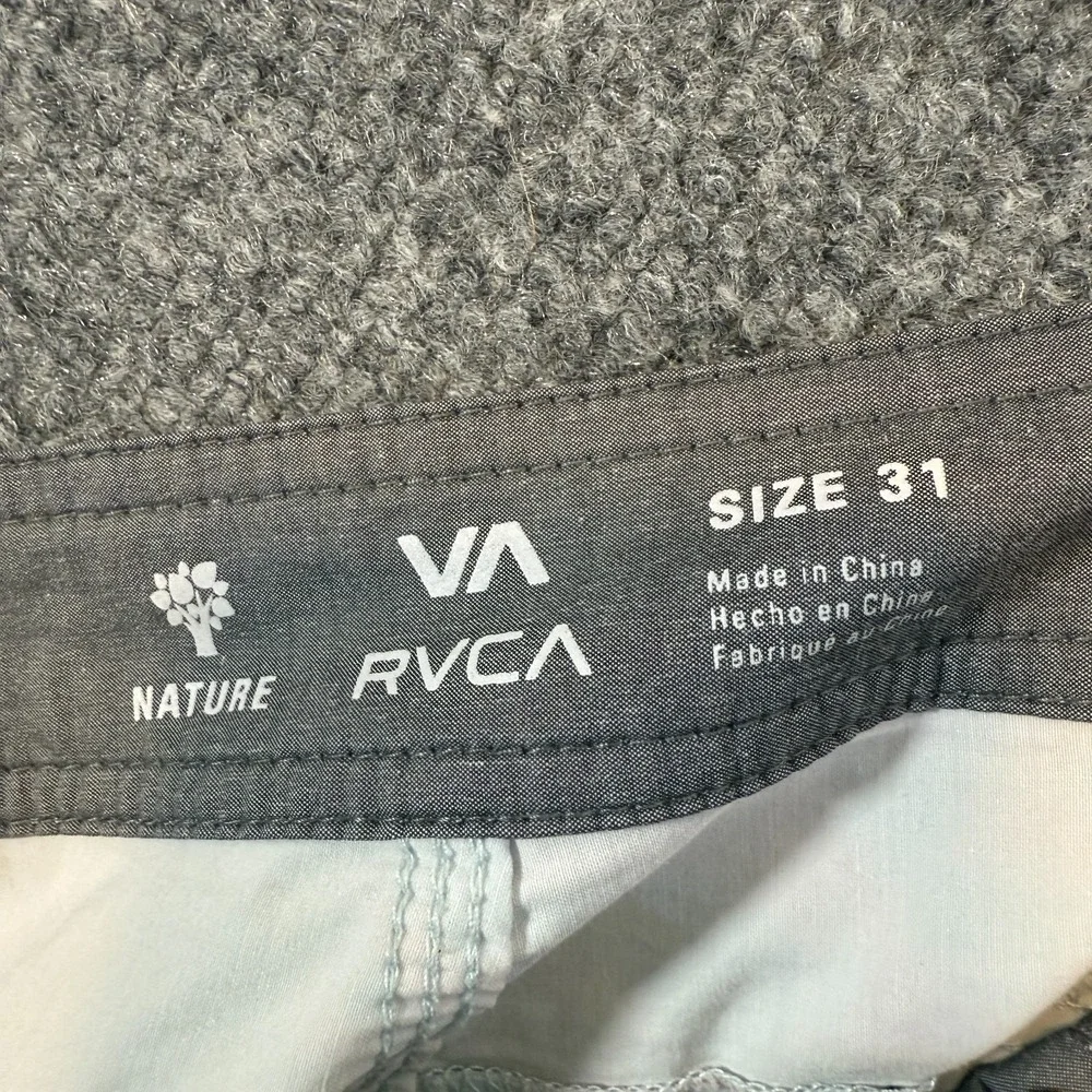 RVCA‎ Swim Shorts Mens 31 Blue Tie Dye Stretch Performance Drawstring Nature